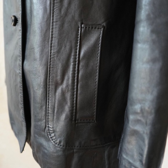 Vintage leather jacket 60s 70s - Picture 4 of 10